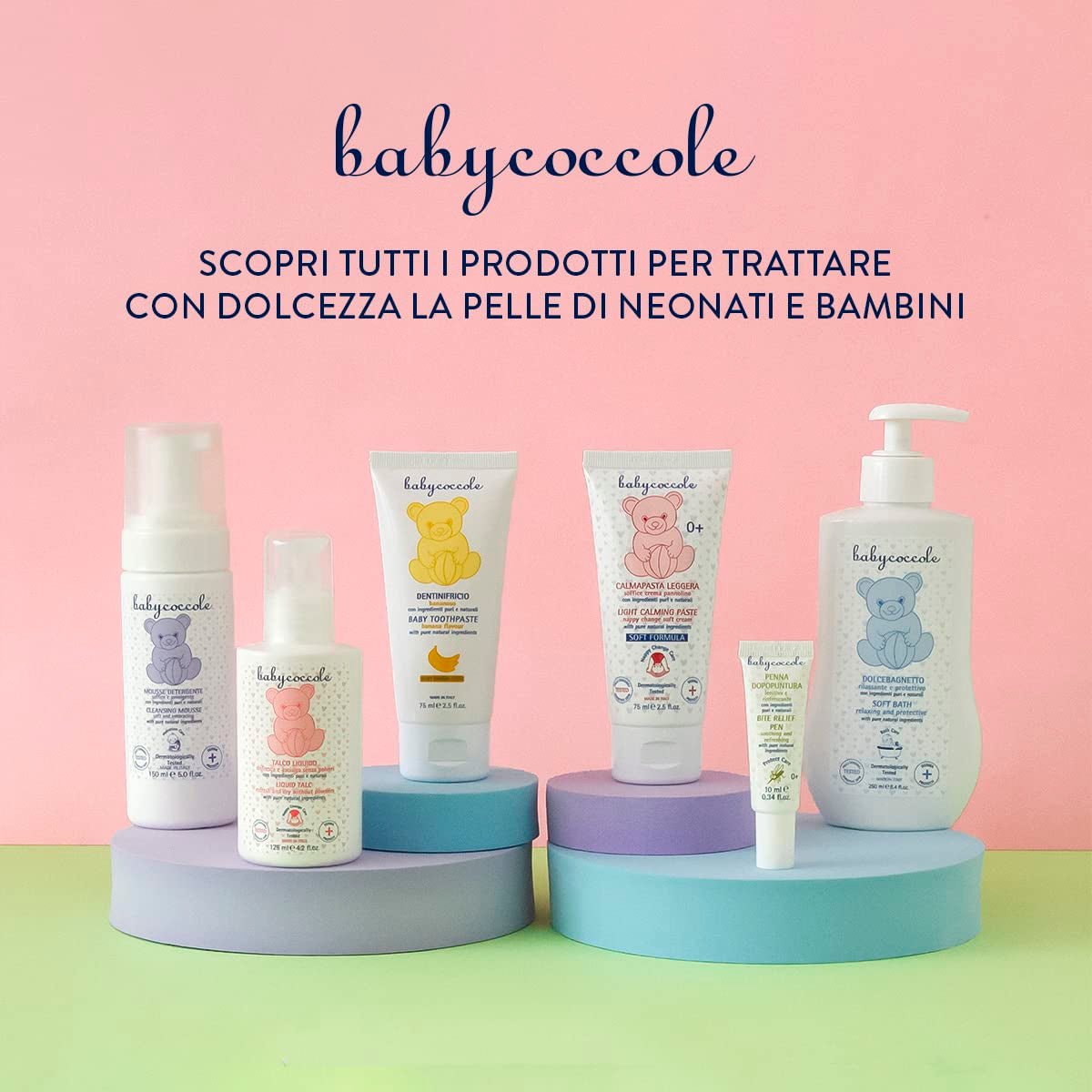 Babycoccole šampon do koupele pro kojence a děti, s výtažky z lotosového květu a přírodními složkami, pro citlivou pokožku, 250 ml Děti - Koupel a péče o pleť Naty Shop