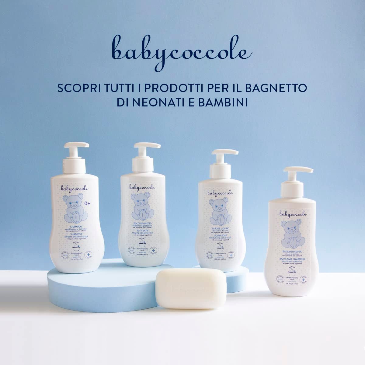 Babycoccole šampon do koupele pro kojence a děti, s výtažky z lotosového květu a přírodními složkami, pro citlivou pokožku, 250 ml Děti - Koupel a péče o pleť Naty Shop
