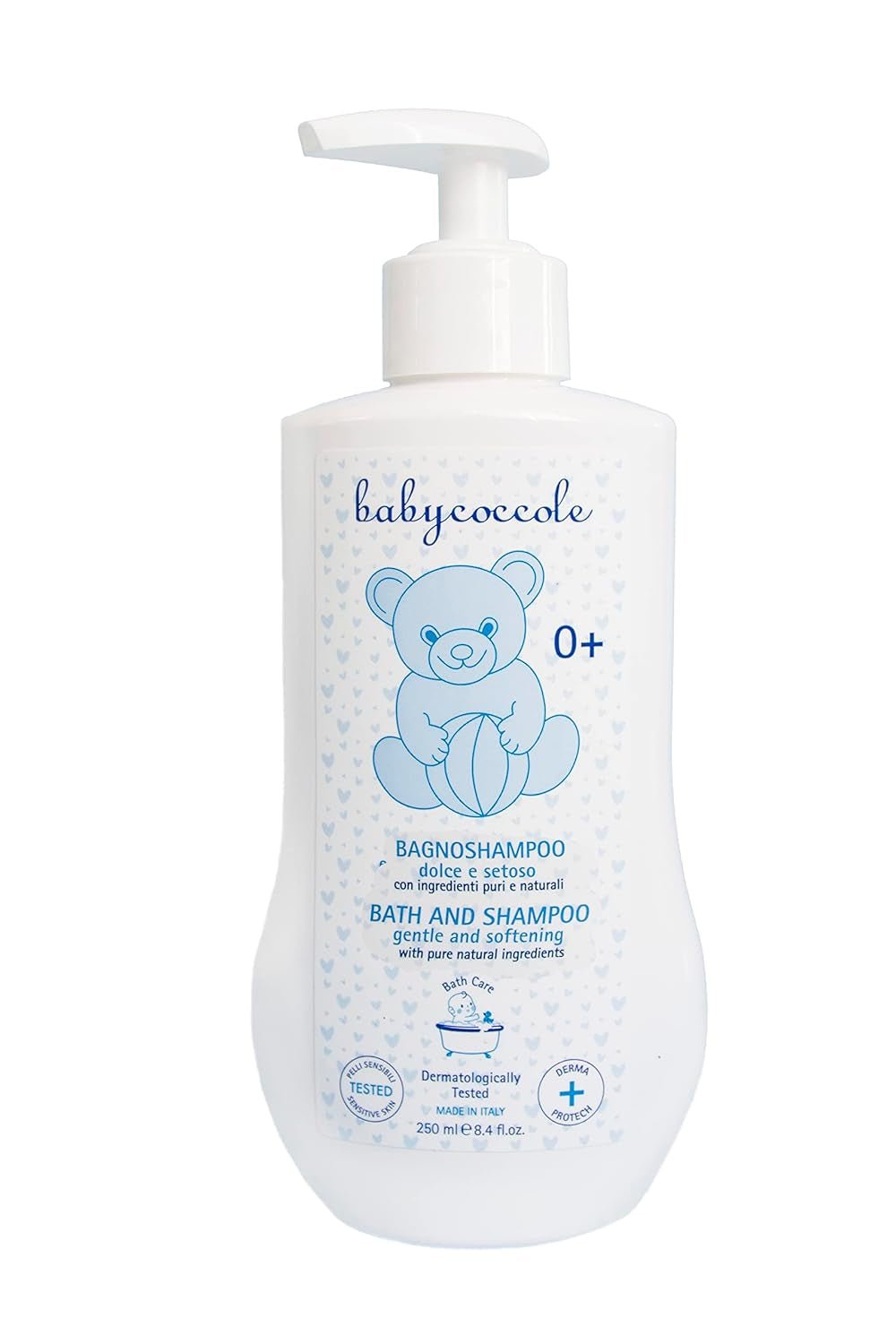 Babycoccole šampon do koupele pro kojence a děti, s výtažky z lotosového květu a přírodními složkami, pro citlivou pokožku, 250 ml Děti - Koupel a péče o pleť Naty Shop