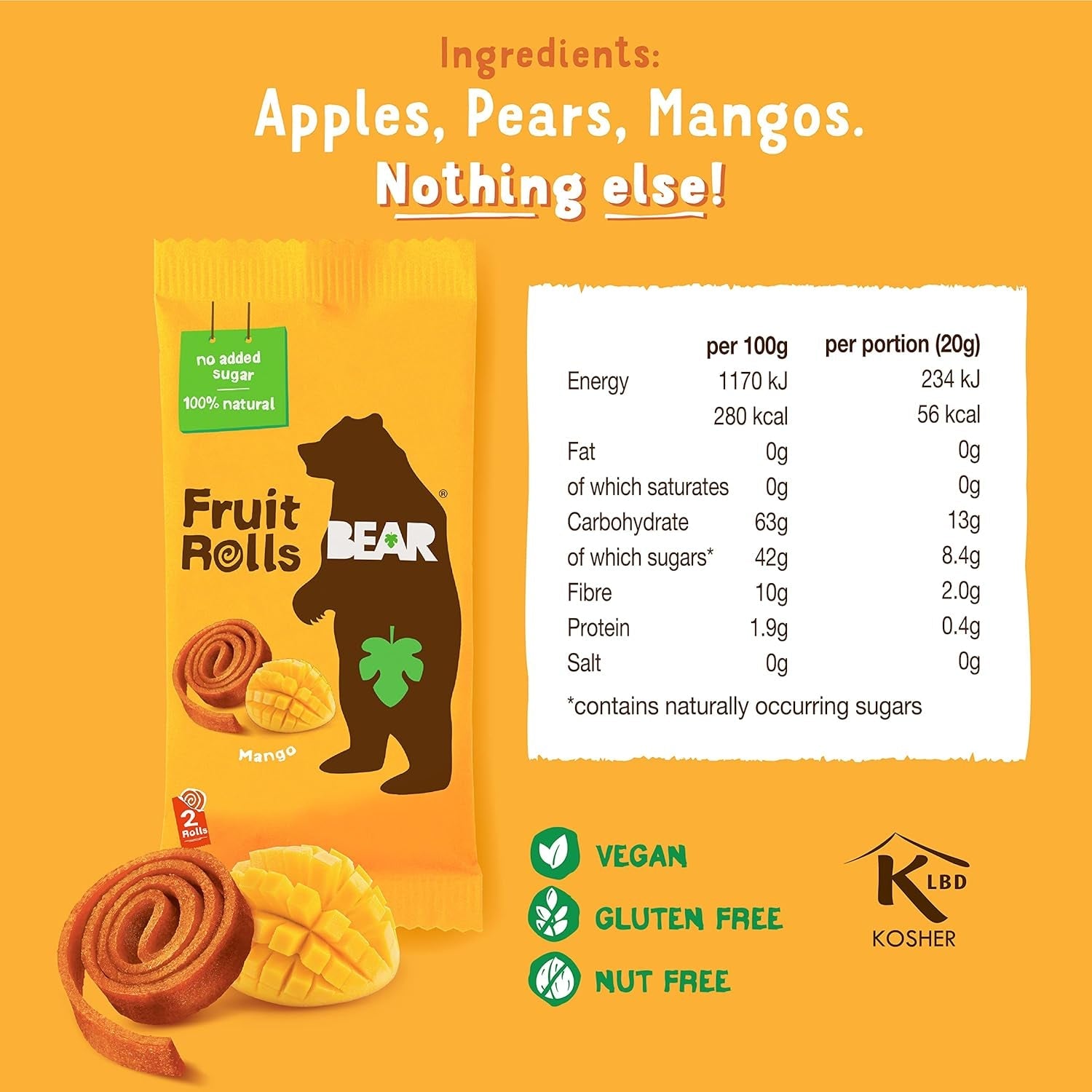 Medvědí ovoce Yoyo Mango 20g
