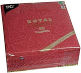 Papstar, 50 ubrousků "ROYAL Collection" 1/4 násobek 40 cm X 40 cm Bordeaux "Casali", #84880