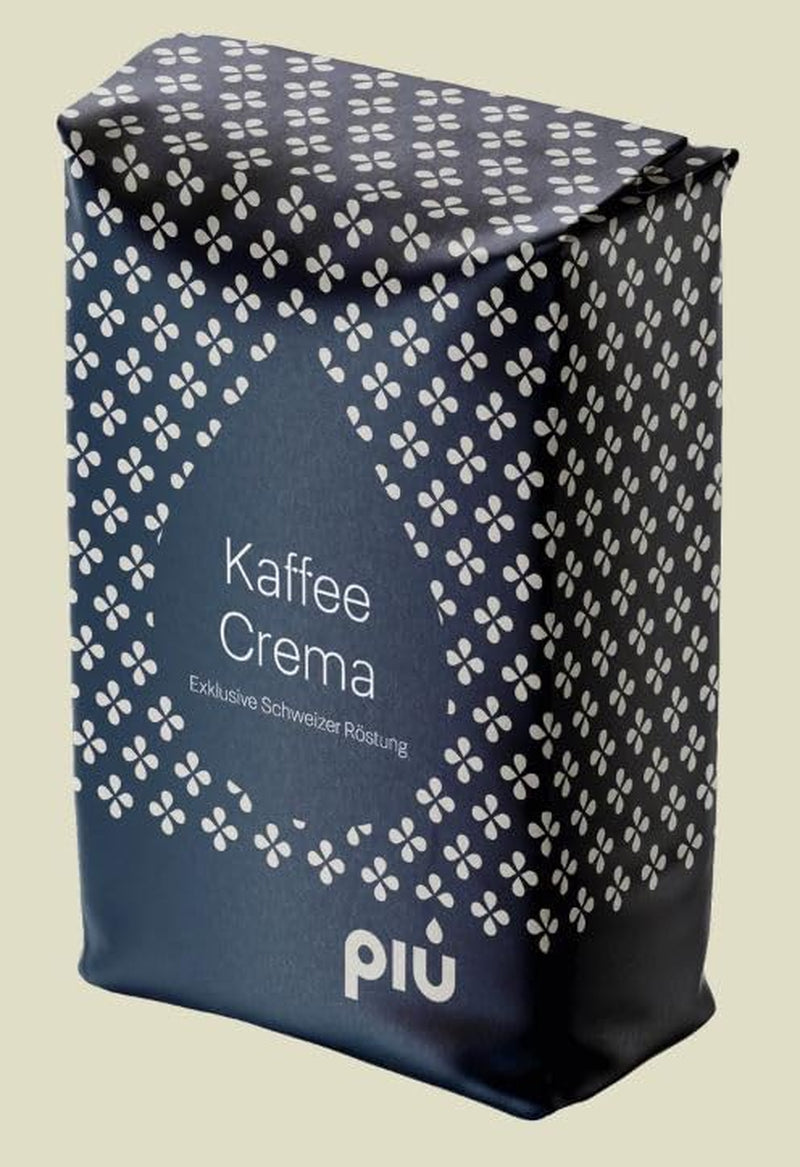 Zrnková káva Schümli Classic Café Crème, 1 kg, aromatická a kořeněná směs Arabica a Robusta, švýcarská buben pečená, celá zrna pro plně automatické kávovary