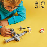 Hračka LEGO Star Wars 75410 Mandos a Grogus N-1 Starfighter s minifigurkami Mandaloriana, Grogu a R5-D4, včetně sestavitelného sloupu, startovací sady hvězdné lodi pro chlapce a dívky od 4 let Stavebnice Beuche den LEGO-Store