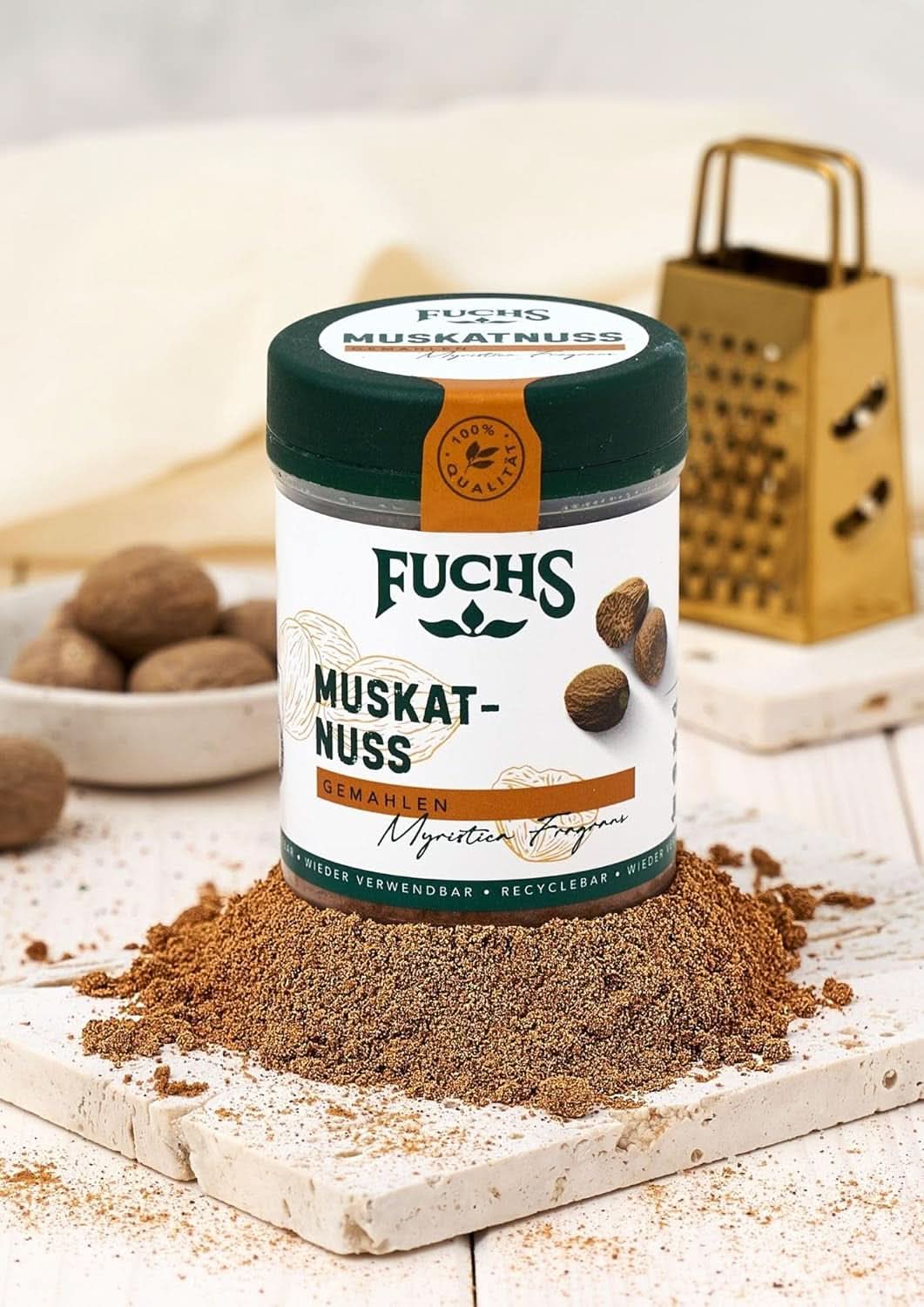 Fuchs Mletý muškátový oříšek, 50 gramů Condiments Naty Shop