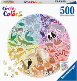 Puzzle Ravensburger 17172 Kruh barev - Zvířata 500 dílků Puzzle Naty Shop Výchozí název