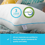 Linenspa White Standard Gel Memory Foam Polštář Naty Shop Standard Pillows