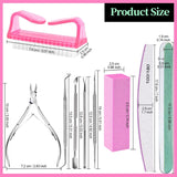 Sada na manikúru FANDAMEI, Buffer Für Nägel, Nagelfeile 100/180, Nagelfeilen Für Gelnägel, Nagelhautschieber, Buffer Für Gelnägel, Feilen Für Gelnägel, Nagelzange, Nagelfeilen Set, Maniküre & Pedicure Set
