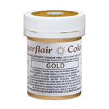 Potravinářské barvivo Sugarflair Chocolate Gold - Barevné bio kakaové máslo, čokoládové barvivo na barvení čokolády, pralinky - 35 g