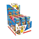 Crunchiez Surprise Tlapková patrola, kornout zmrzliny plněný lískovými oříšky s vysoce kvalitním překvapením, 12 x 25 g tác