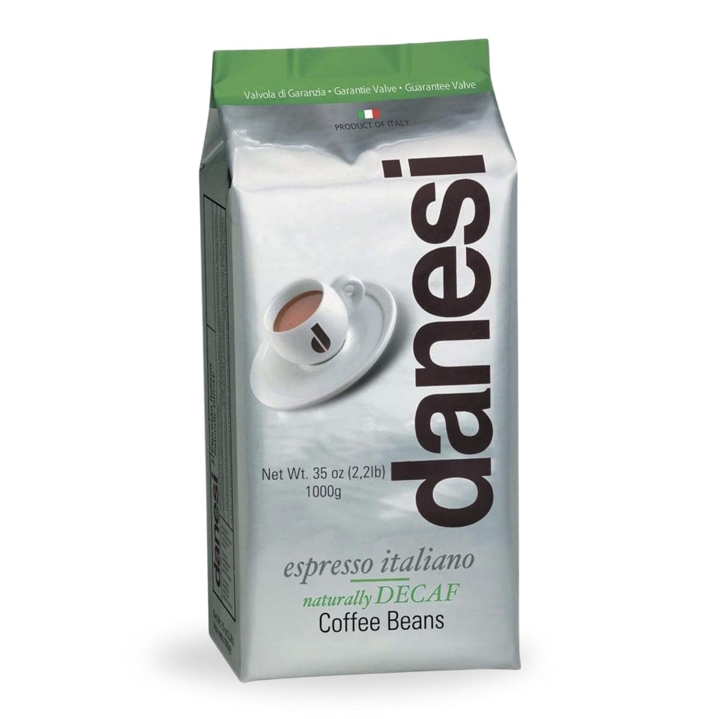 Danesi Decafeinato (bez kofeinu), fazole, 1 balení (1 x 1 kg)