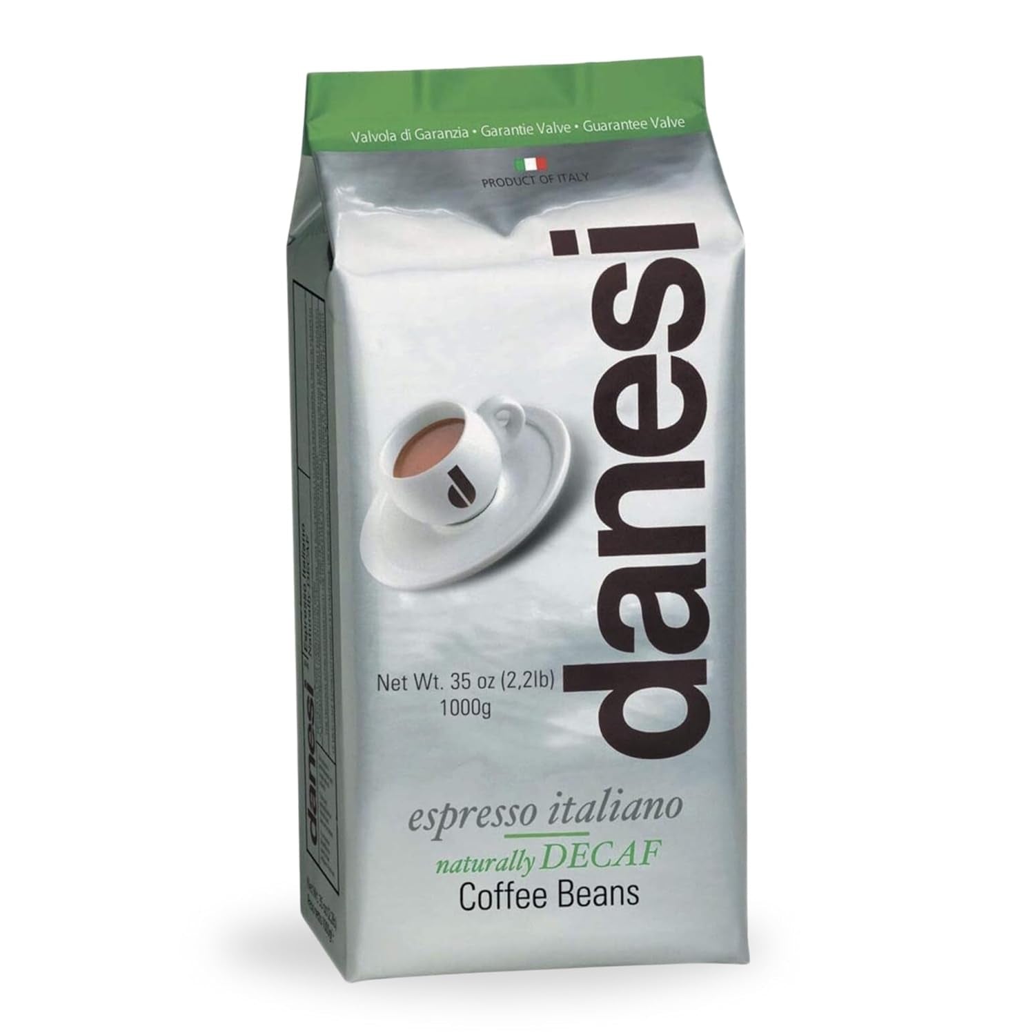 Danesi Decafeinato (bez kofeinu), fazole, 1 balení (1 x 1 kg)