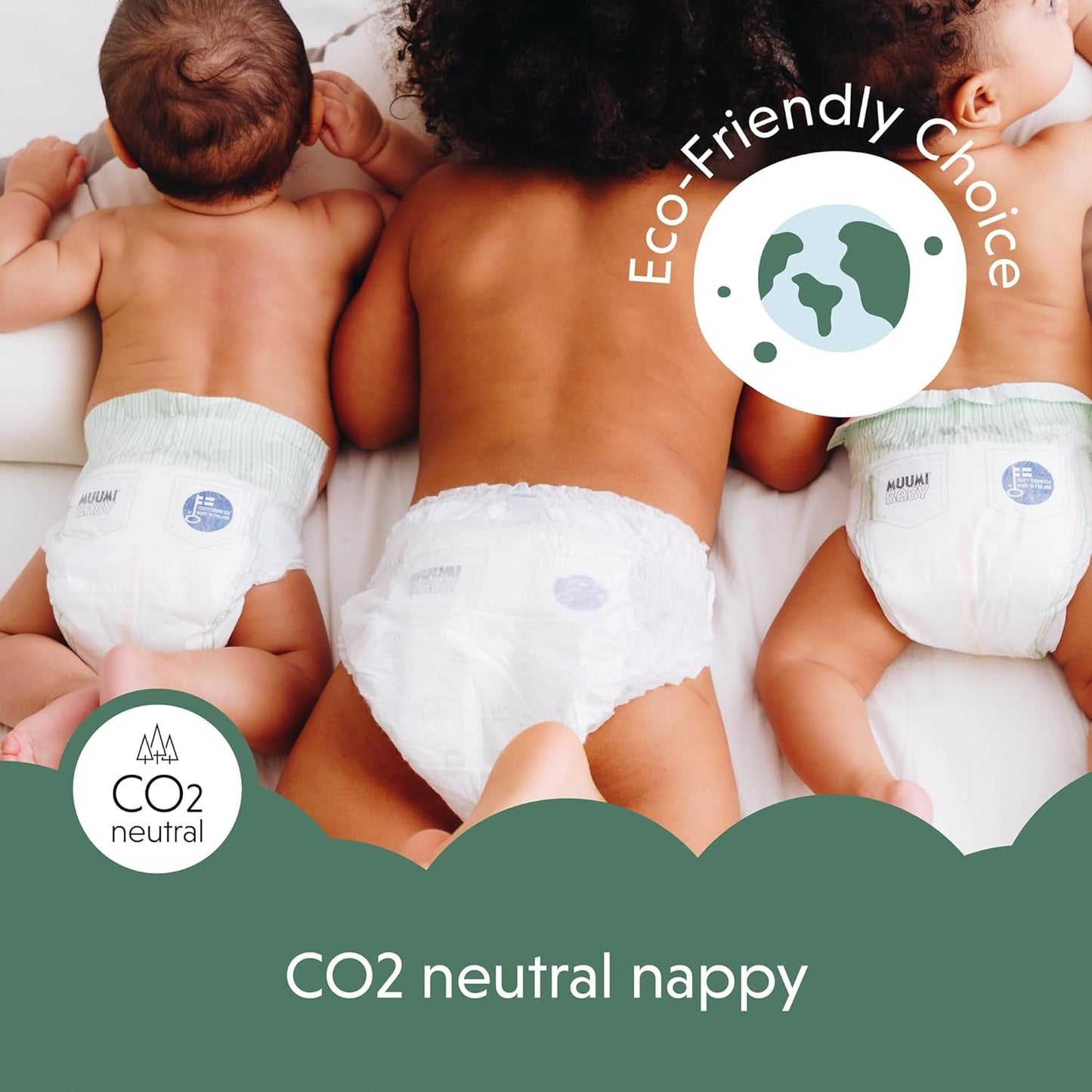 Moomin Dětské eko plenky, velikost 3, 5-8kg, 48 kusů, Premium měkké plenky | Měkký a šetrný k pokožce, prodyšný, savý, bez zbytečných chemikálií |