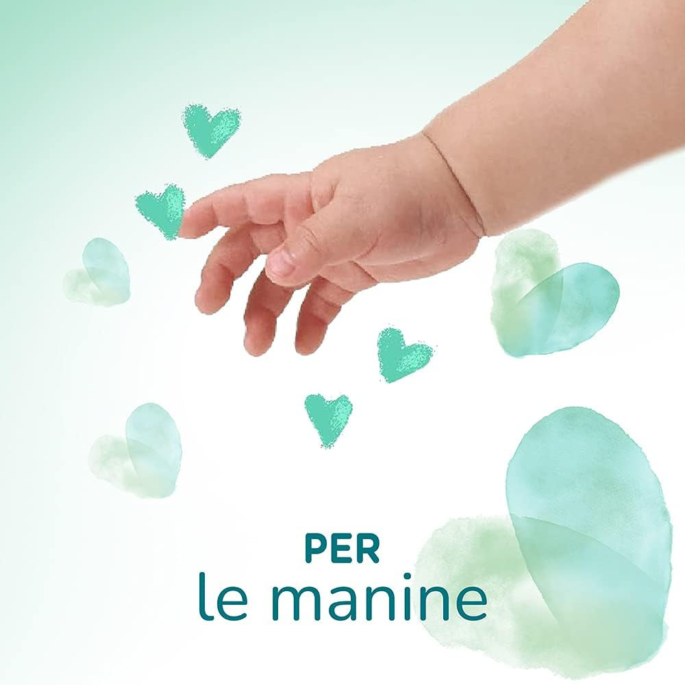 Pampers Acqua Pura Baby ubrousky 468 (3 balení) – 99 % voda, 100 % bavlna, 0 % plast, alkohol a parabeny – ideální čisticí ubrousky pro citlivou pokožku, vlhké, bez přidaných přísad