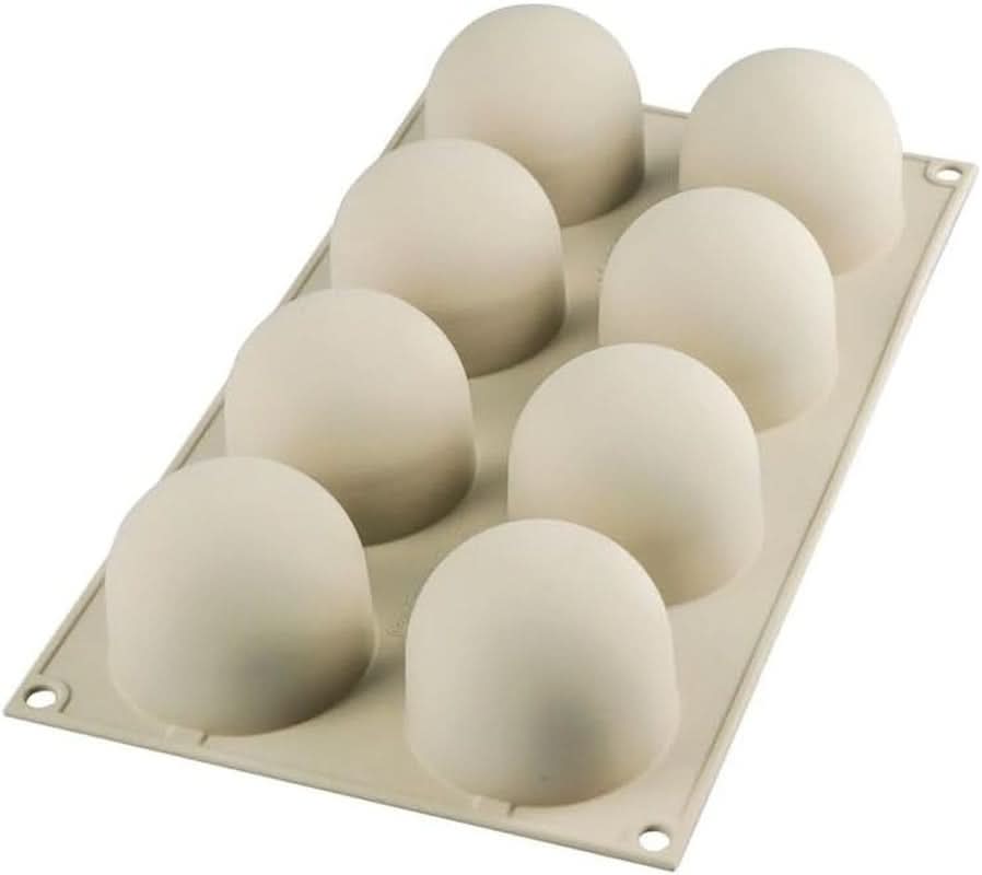 Silikomart, forma na silikonové dorty Tartufo, 8 samostatných portů, Ø 62 H 52 mm Kitchen Naty Shop