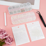 5820 Stück Strasssteine ​​​​Nägel, Glitzersteine ​​Nägel Und Halbrunde Perlen, AB Kristall Rhinestones, Flatback Nagel Steine ​​​​Mit Pinzette Und Stift Für Nagel/Diy (Mehrere Größen Und Farben)