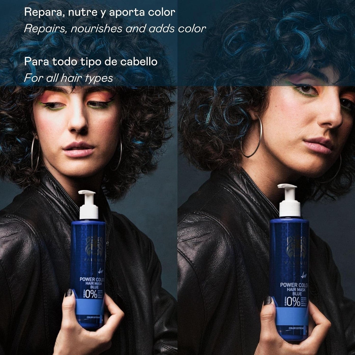 Valquer Professional Mask Power Color barvené vlasy. Zesilovač barvy vlasů bez veganů a sulfátů (zlaté blond vlasy) - 275 ml Naty Shop vlasová maska