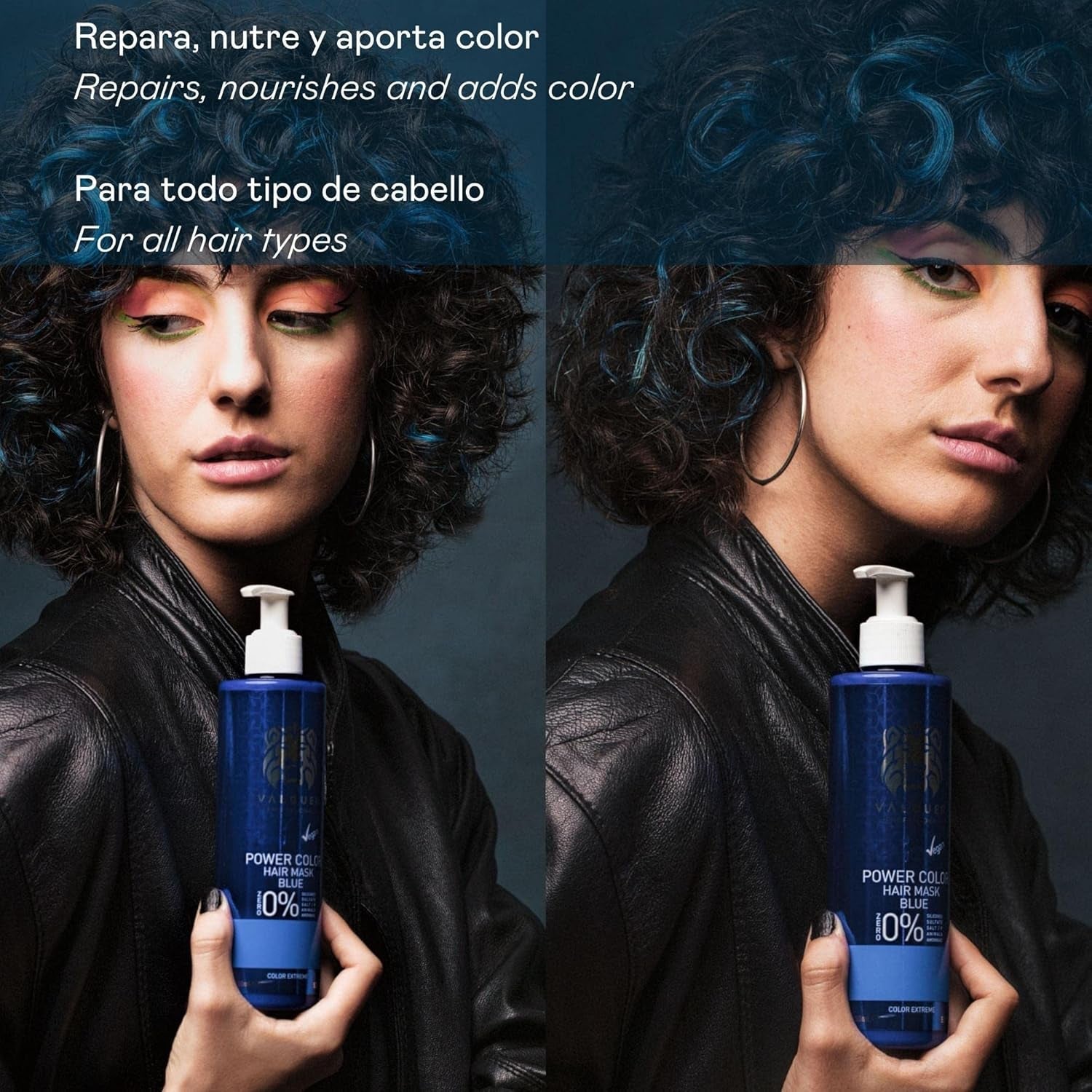 Valquer Professional Mask Power Color barvené vlasy. Zesilovač barvy vlasů bez veganů a sulfátů (zlaté blond vlasy) - 275 ml Naty Shop vlasová maska