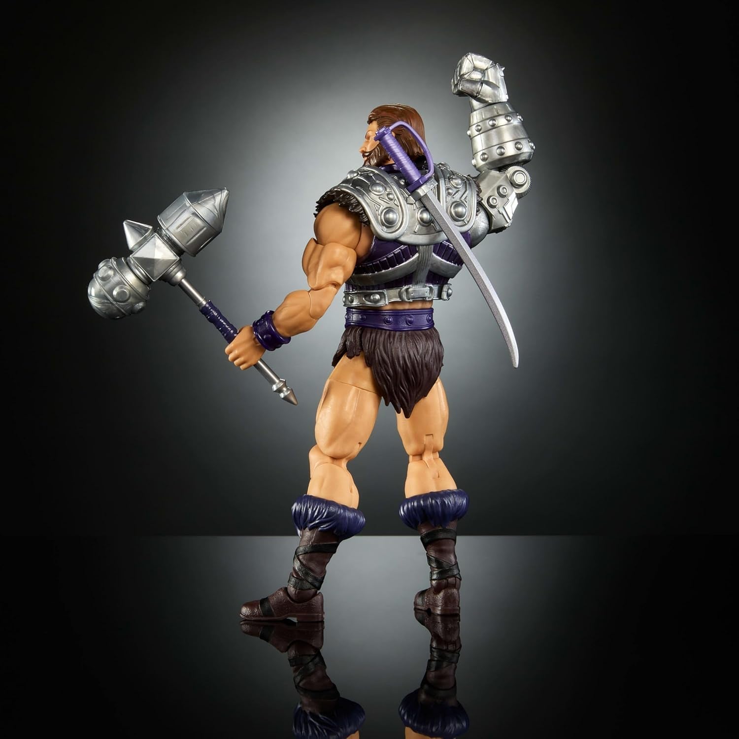 Masters of the Universe Mistrovská akční figurka Přibl. 18 cm, New Eternia Fisto, MOTU Toy Hero With Iron Fist, 30 bodů pohybu, JBP76, [Vícebarevné] Akční figurky Naty Shop