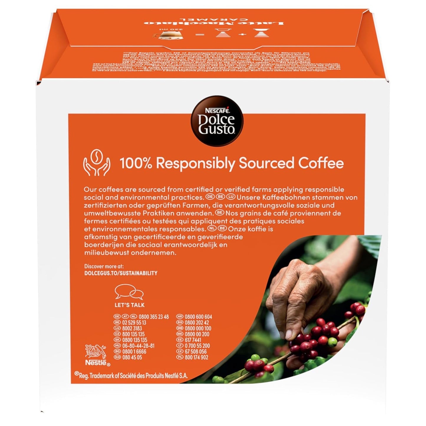 NESCAFÉ DOLCE GUSTO Latte Macchiato Caramel Kaffeekapseln 6er Pack (6 x 16 kapslí)