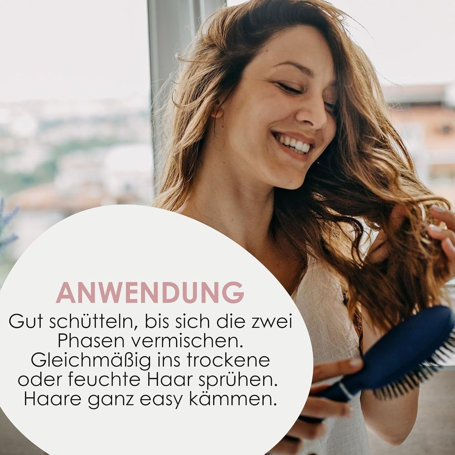 Jean & Len Knot Remover 2-fázový bezoplachový kondicionér ve spreji, vhodný pro všechny typy vlasů, rozčesává vlasy a zlepšuje rozčesatelnost, svěží vůně, rozčesávání, bez silikonů a parabenů, vegan, 100 ml Produkty na rozčesávání Naty Shop