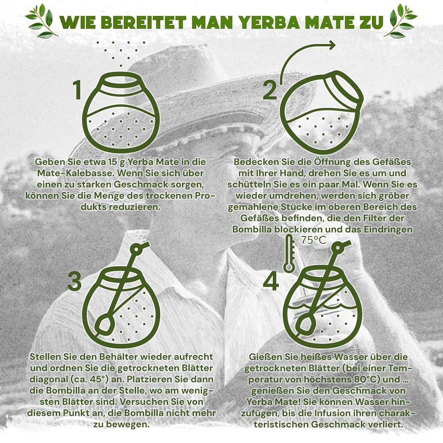 Green Mate Green Orgánica Energy Guarana 500G | Organický čaj Yerba Mate z Brazílie | Přirozený obsah kofeinu | Organický čaj Maté