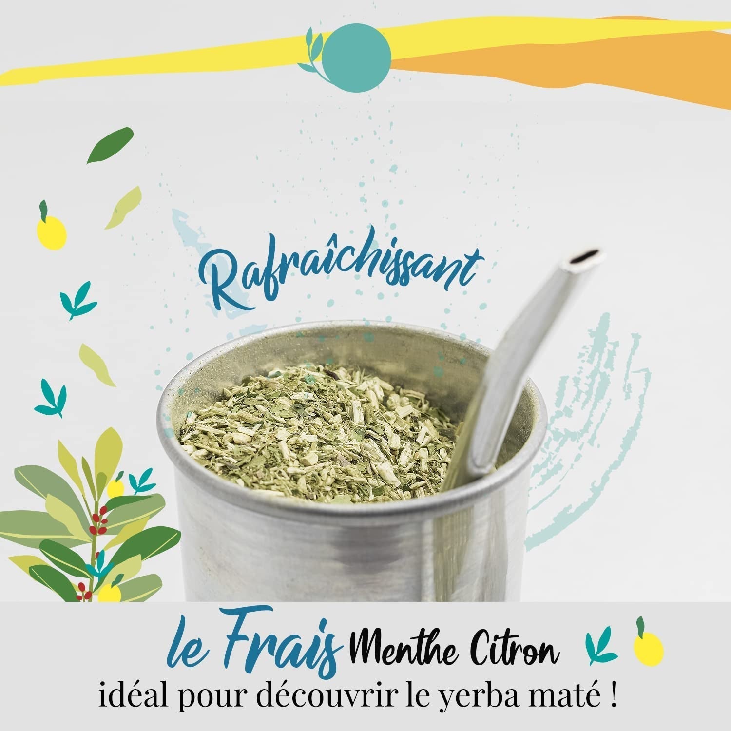ORIGEENS BIO YERBA MATE S MÁTOU A CITRONEM 200 G - Čerstvost I Nepražené Bio Yerba Maté, listy, bez stonků a prachu