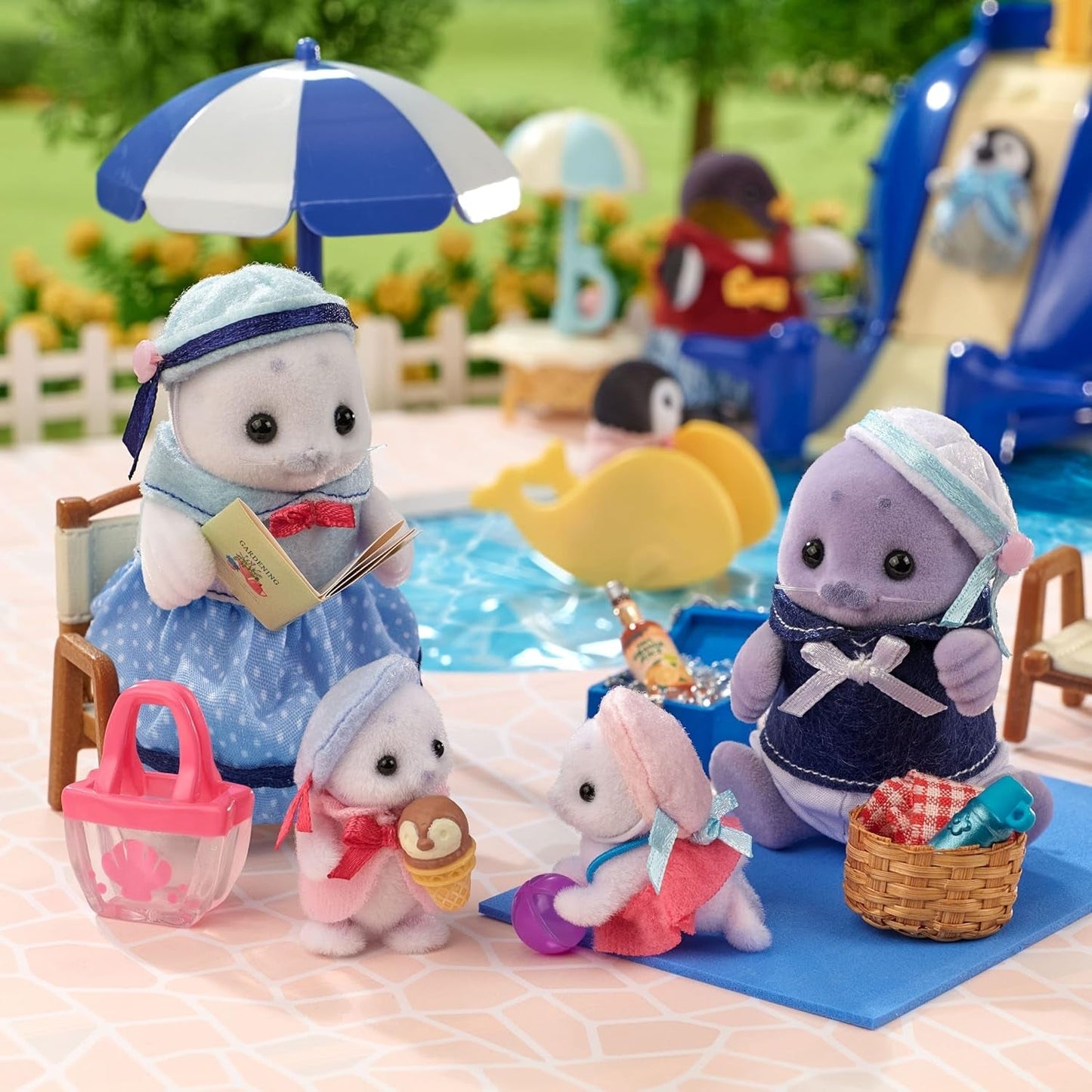 Sylvanian Families - 5759 Seal Family Detailní hračka pro děti od 3 let Naty Shop Dolls