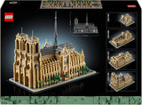 LEGO Architecture Notre-Dame De Paris, Sběratelství pro dospělé, Suvenýr Francie, Dárek pro ženy, muže, světoběžníky a všechny nadšence historie, Architektonický model 21061 Stavebnice Besuche den LEGO-Store