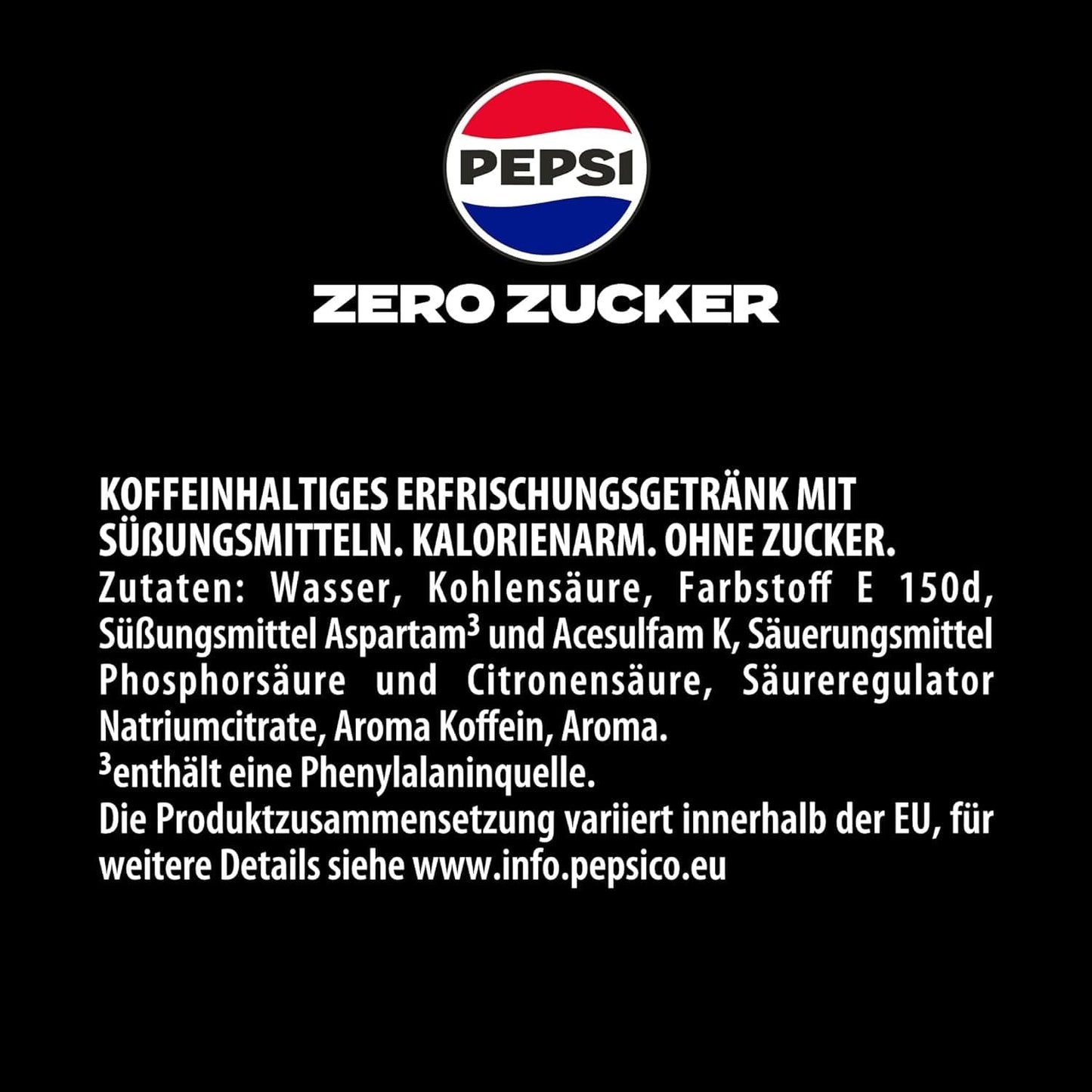 Pepsi Zero Sugar, Nealkoholický nápoj bez cukru od Pepsi, bez kalorií, sada 6 x 1,75 litrů Nealkoholické nápoje Naty Shop