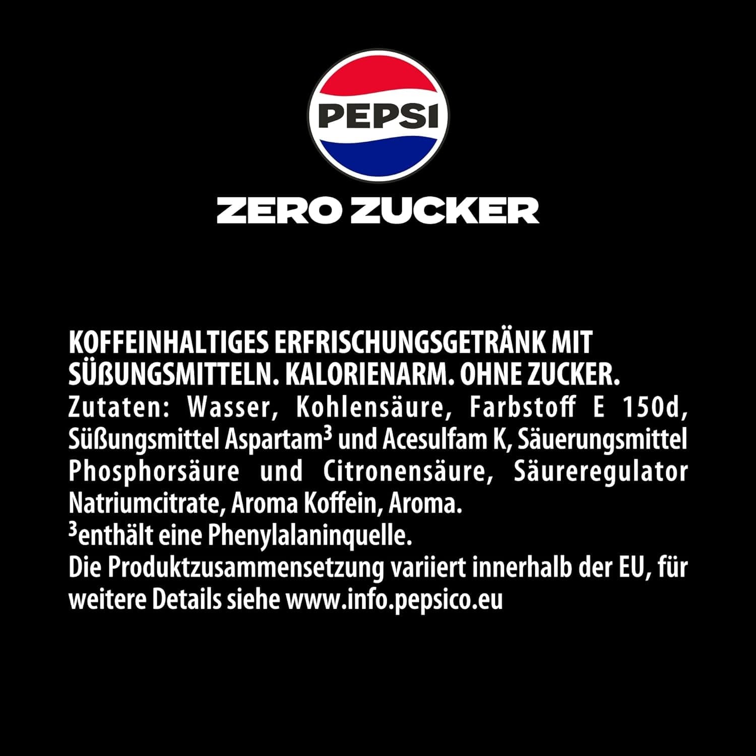Pepsi Zero Sugar, Nealkoholický nápoj bez cukru od Pepsi, bez kalorií, sada 6 x 1,75 litrů Nealkoholické nápoje Naty Shop