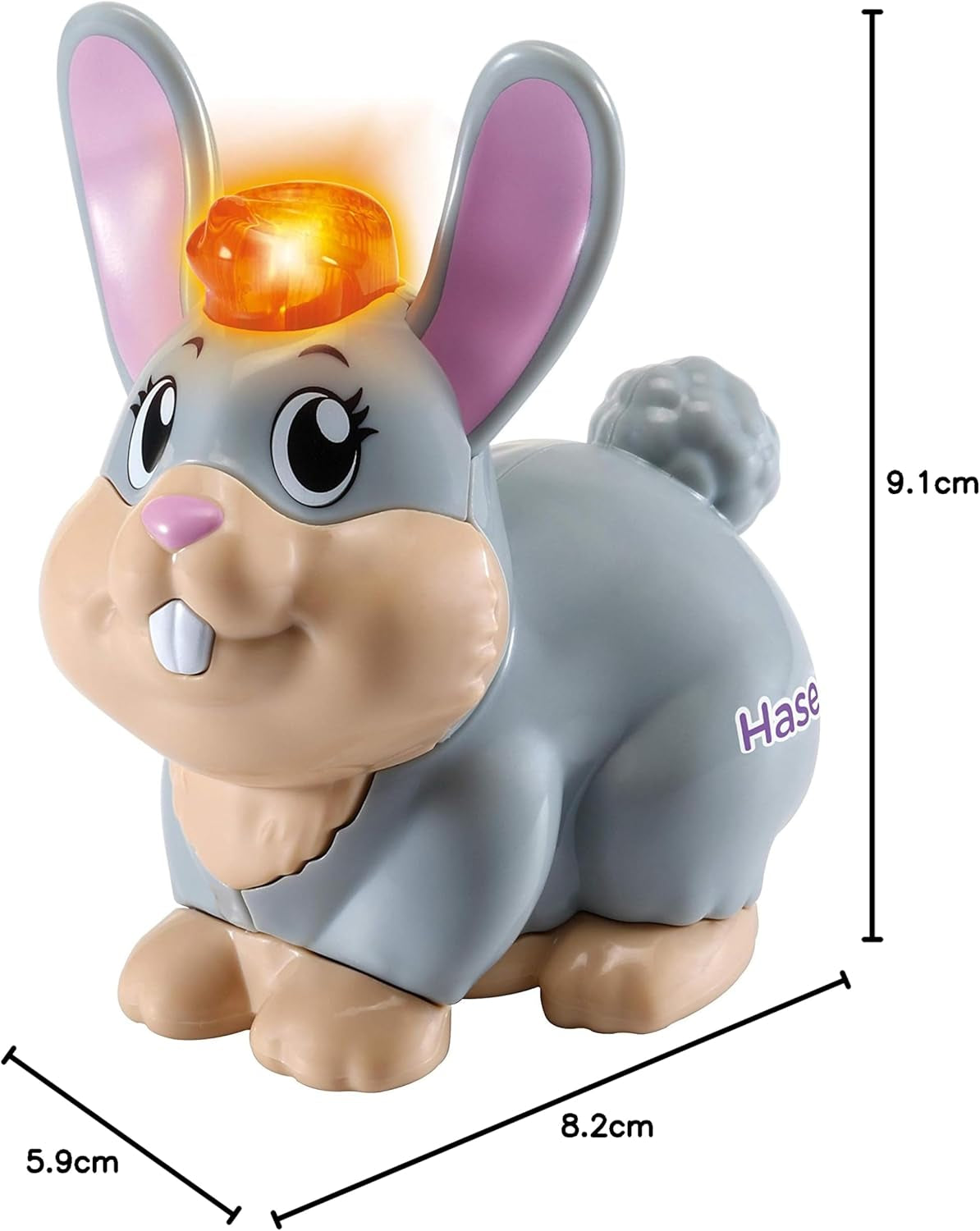 Vtech Tip Tap Baby Animals - Králík - Interaktivní hračka se světlem a hudbou pro nápadité hraní rolí - Pro děti ve věku 1-5 let Bebe Toys Naty Shop