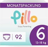 Plenky Pillo, velikost 7, 84 kusů, 4 balení po 21 plenkách, velikost 7 - XXL (15+ kg) - Dětské plenky