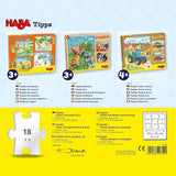 Hasičské puzzle HABA - 3dílná sada pro děti od 3 let Policejní a sanitní kartonové puzzle - podporuje jemnou motoriku a koncentraci - 1302759001 Puzzle Naty Shop