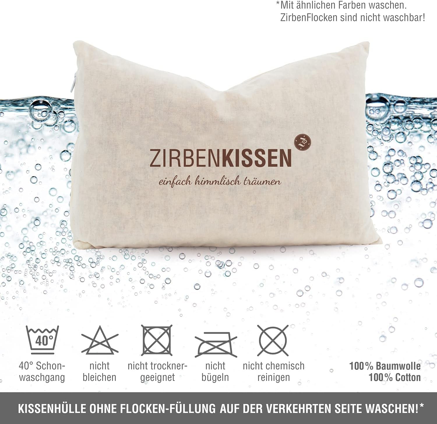 Rodina švýcarské borovice Polštář z borovice Prostě nebeské snění 30X20 cm, dřevo, přírodní, 1 kus (1 balení) Standardní polštáře Naty Shop