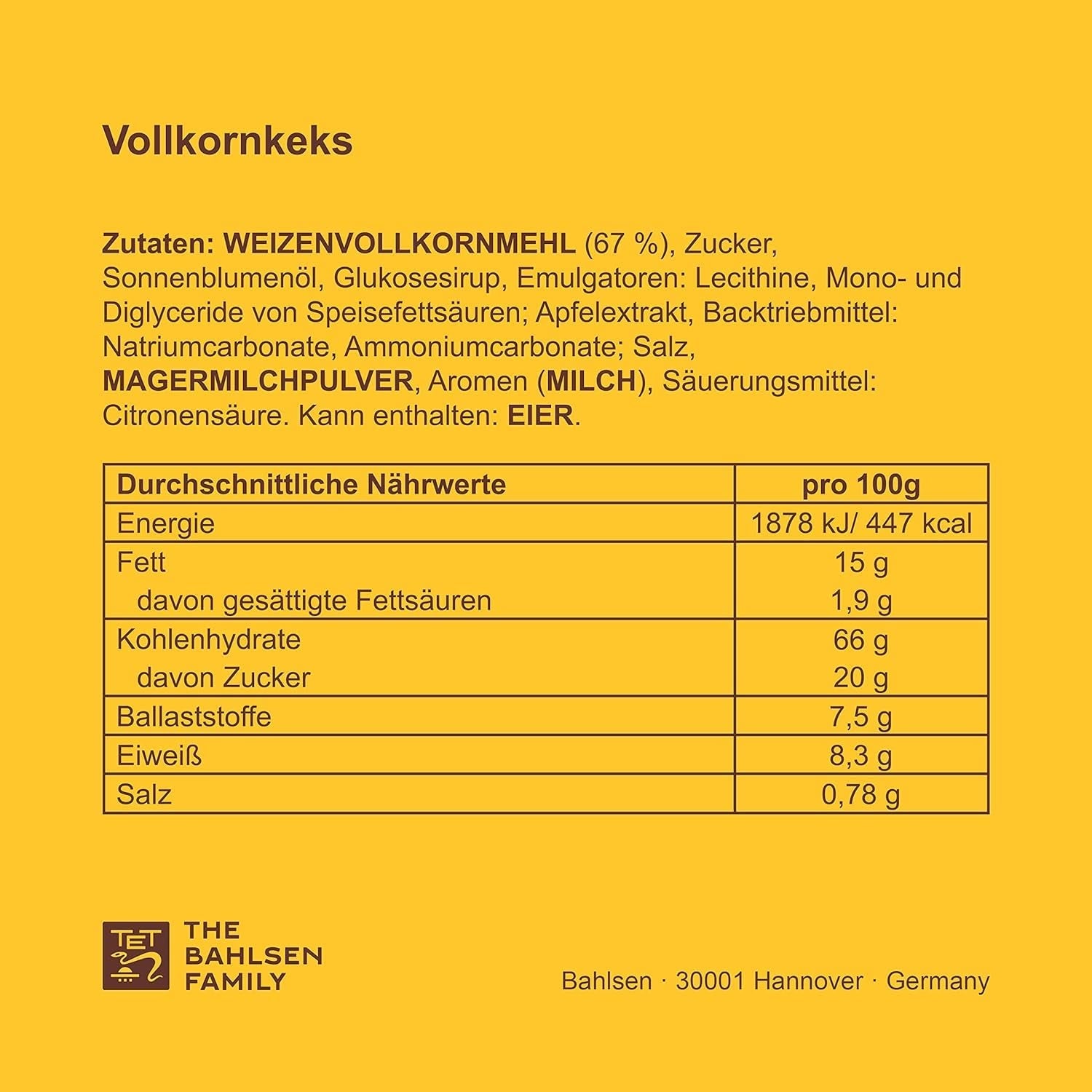LEIBNIZ celozrnné sušenky, 200 g, Křupavé celozrnné sušenky z mouky 100% (1 x 200 g)