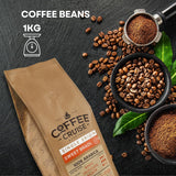 COFFEE CRUISE Sweet Brazil Brasilianische Kaffeebohnen 1kg - Mittlere Röstung - Aroma Kakao und Schokolade - Für All Kaffeemaschinen - 100% Arabic