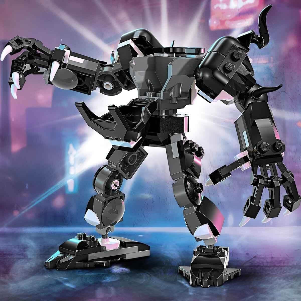 LEGO Marvel Venom Mech vs. Miles Morales Pohyblivé akční figurky pro děti Sada Spider-Man s minifigurkami Superhrdina Duel Hračka Dárek pro chlapce a dívky 6 let 76276 Stavebnice Besuche den LEGO-Store