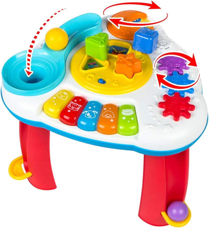 Barevný dětský hudební stůl Jucarii Bebe Naty Shop