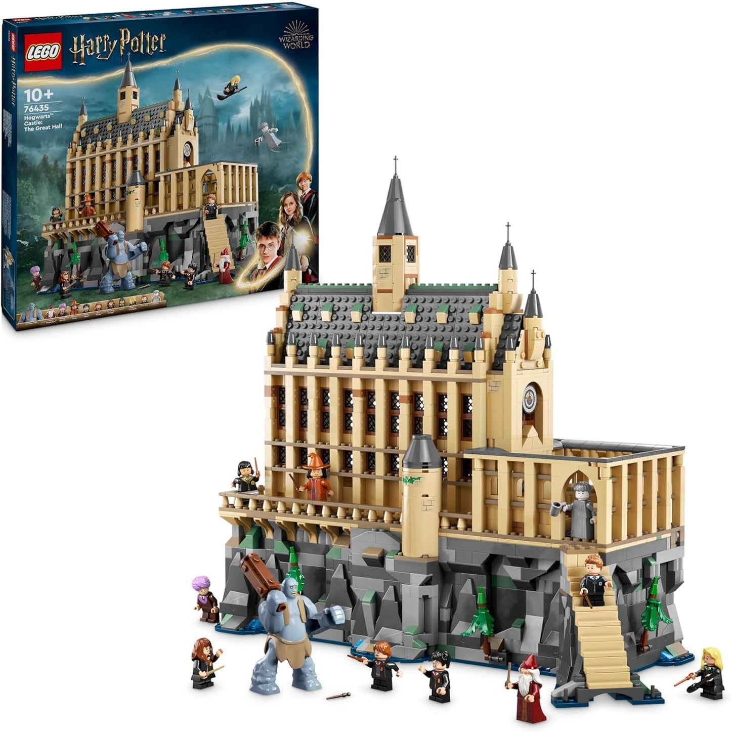 LEGO Harry Potter Hogwarts Castle: The Great Hall, sběratelská hračka s 11 minifigurkami včetně Hermiony Grangerové, kouzelný dárek pro chlapce a dívky 76435 Stavebnice Besuche den LEGO-Store Výchozí název