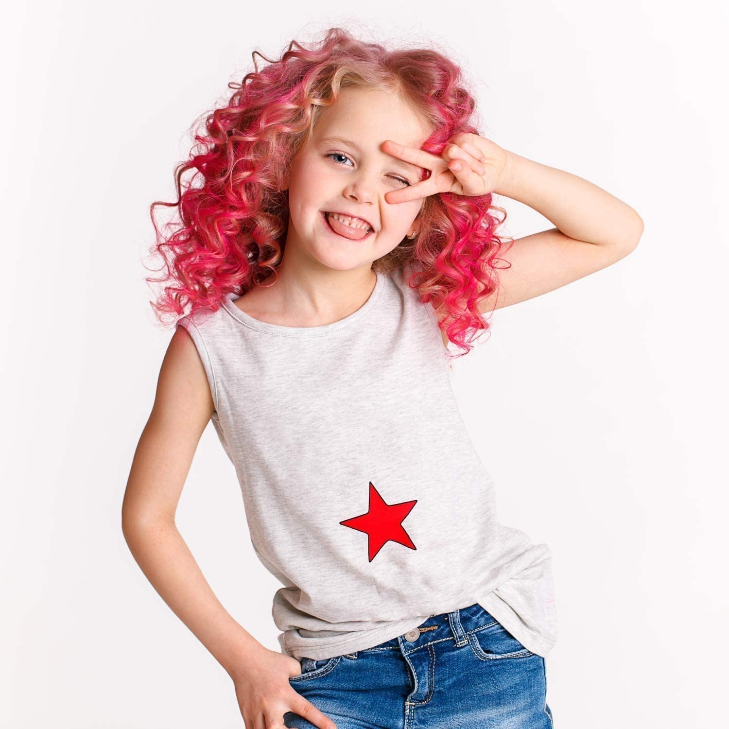 Desire Deluxe Hair Chalk dárky pro dívky, Křída na vlasy pro hračky na barvení vlasů k Vánocům, 10 omyvatelných per na vlasy na karneval, 3 4 5 6 7 8 9 11 let staré barvy na vlasy Naty Shop