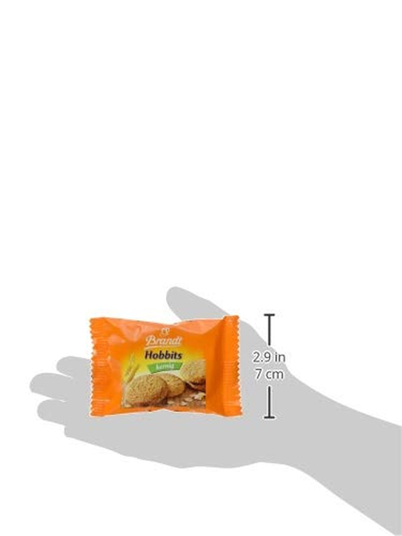 Brandt Hobbits Crunchy – 2 balení – cateringový box po 60 baleních – celozrnné ovesné sušenky s vysokým obsahem vlákniny (60 x 22,8 g)