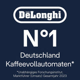 De'Longhi Magnifica Evo Next – plně automatický espressor Perfetto s napěňovačem mléka LatteCrema, 13 nápojů jedním dotykem, kávovar a cappuccino, barevný dotykový displej, titan (ECAM312.80.TB)