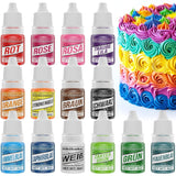 Tekutá nebo gelová potravinářská barviva, různé velikosti a barvy Naty Shop Set 14 x 6 ml Gel