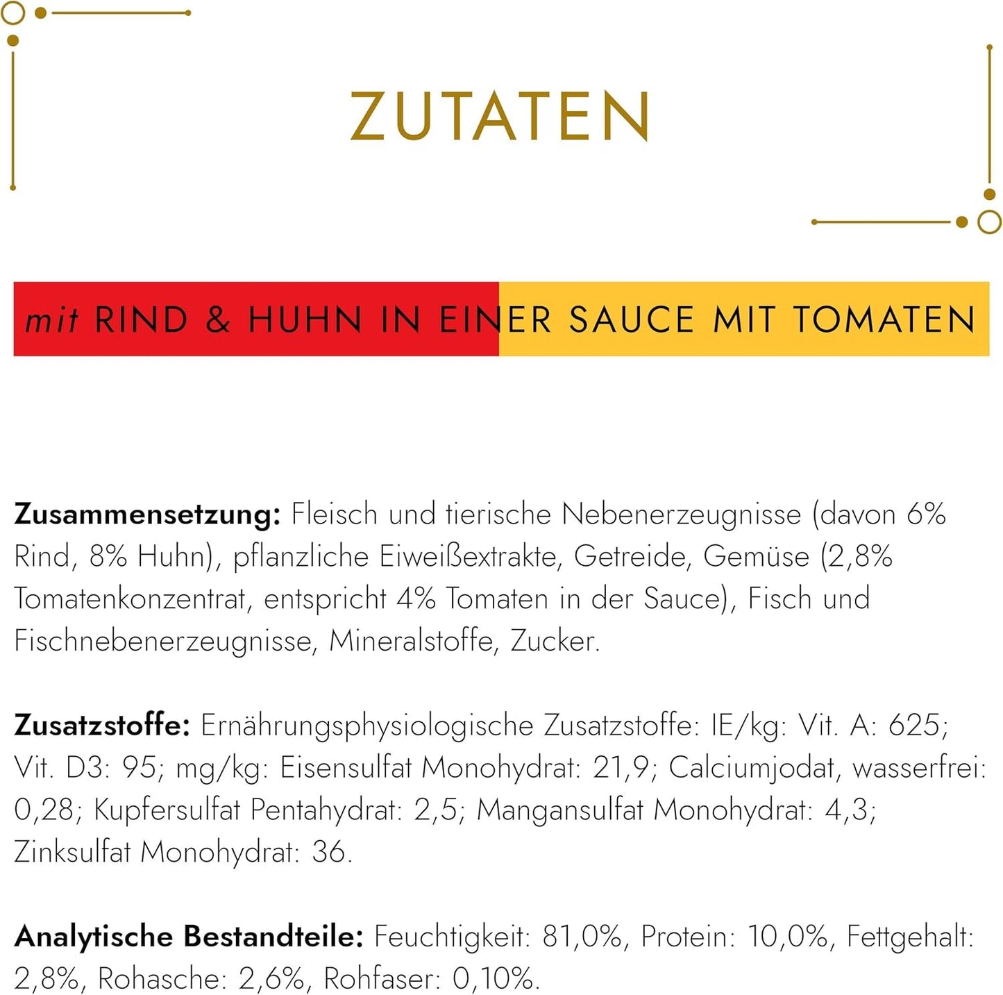Gourmet Gold Délicatesse en Sauce Mokré krmivo pro kočky s hovězím a kuřecím masem, balení 12 ks (12 x 85 g)