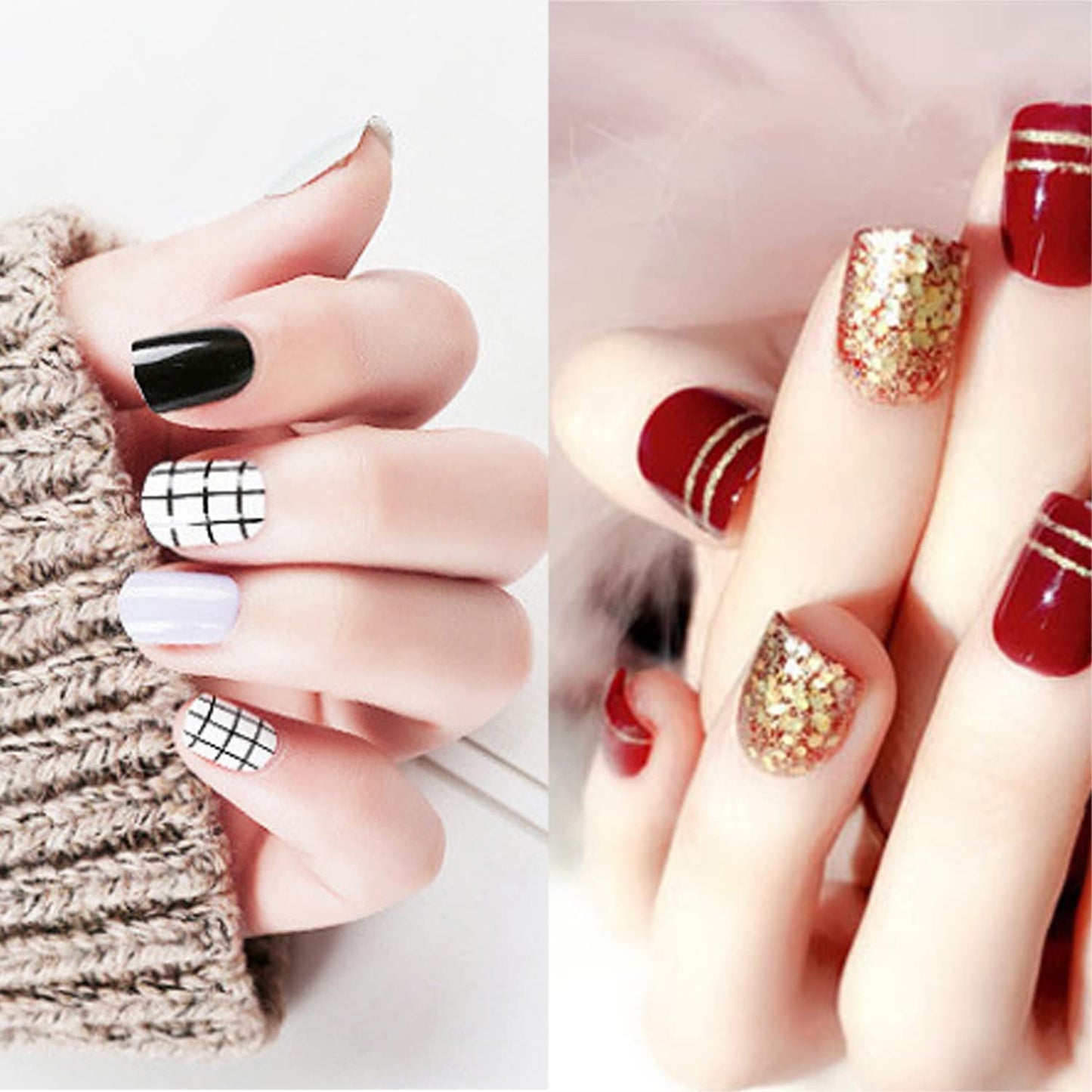 Nagel Pinsel 5 Stück Nagel Art Fineline Pinsel, Nagel Pinsel Set Pinsel Für Nagellack Nail Brush Nagellack Pinsel Art Pen Für DIY Nail Art Design. (Paint-1)