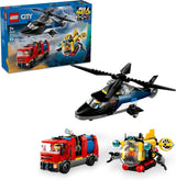 Kombinovaná sada vrtulníku, lva a ponorky a 3 minifigurky LEGO City - sestavitelná dětská vozidla pro chlapce a dívky od 7 let - dárek k narozeninám a svátku 60462 Stavebnice Besuche den LEGO-Store Výchozí název