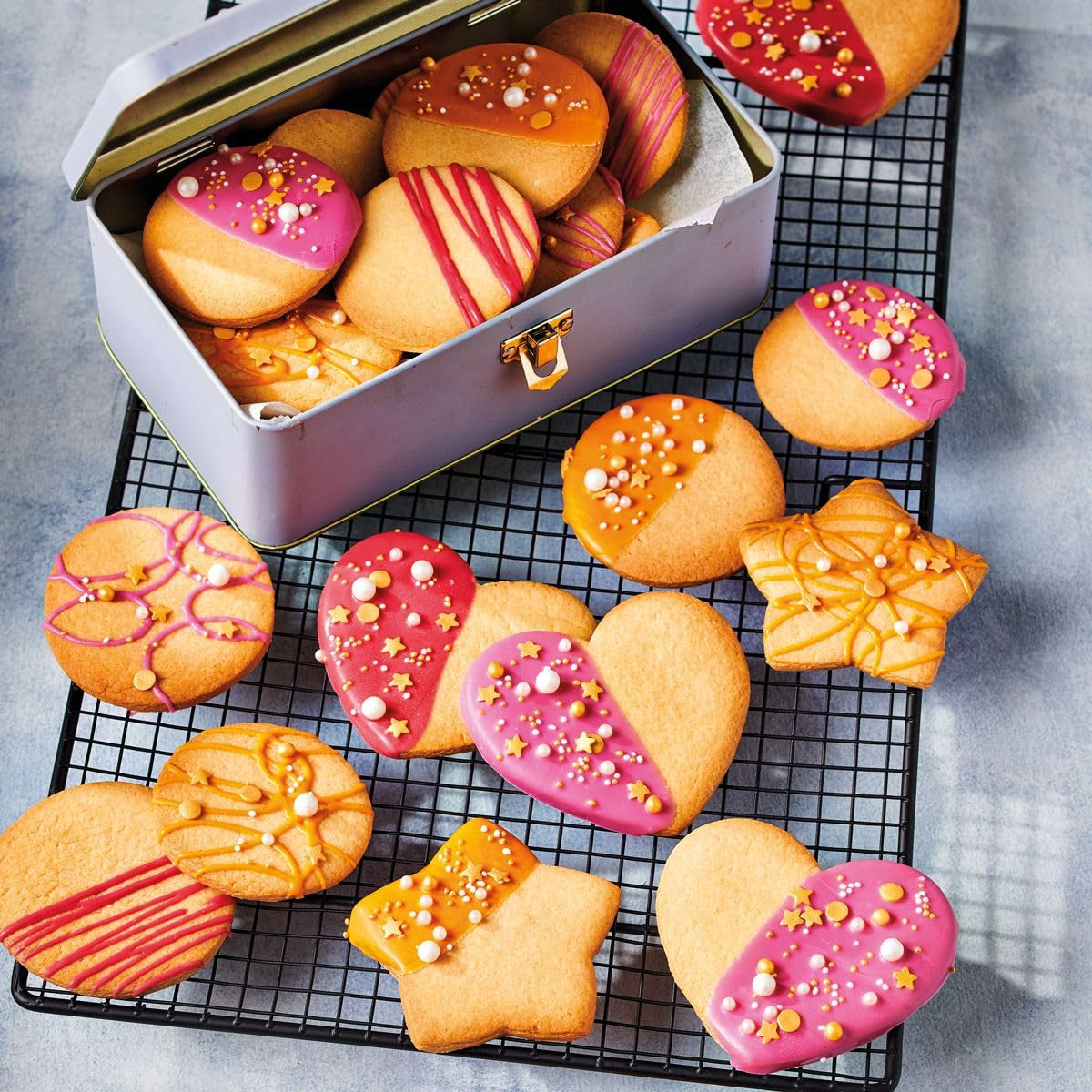 Funcakes Mix Für Kekse: Einfach Zu Verwendende, Knusprige Und Knusprige Kekse, Perfekt Zum Dekorieren Mit Fondant-Oder Royal Icing, Auch Als Tortenkruste Geeignet, Halal., 1 kg Směs na pečení a vaření Naty Shop