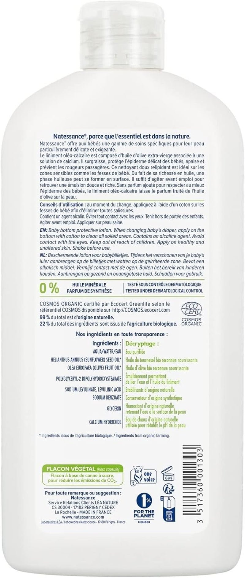 Bébé naturel oléoliniment 500 ml Děti - Koupel a péče o pleť Naty Shop