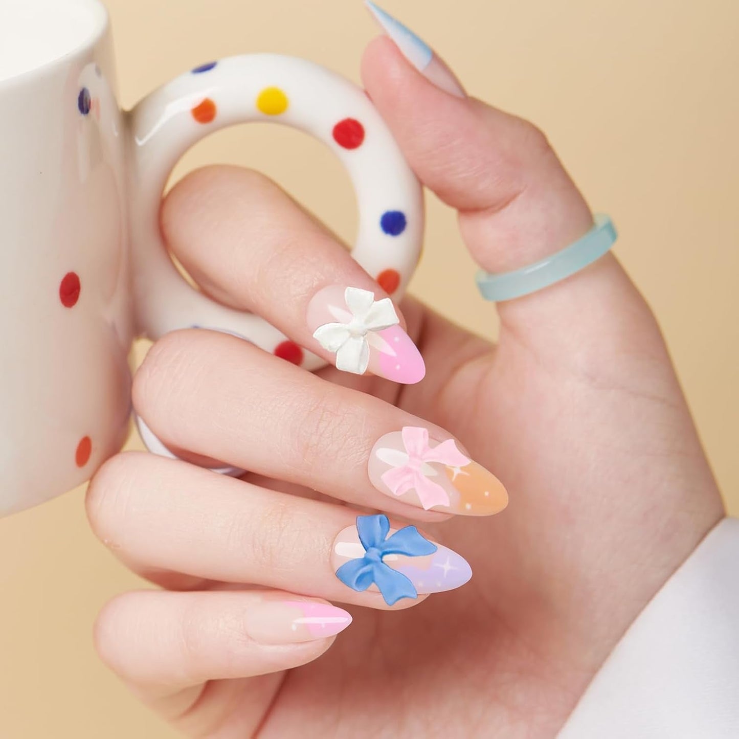 500 ks 3D Nägel Charm Schleifen Charms Nägel Nail Art Charms Schleife Nagel Charms Nägel Nail Art Schleifen Nageldekorationen Mit Aufnahmewerkzeug Für Frauen Und Mädchen Nagel-Diy-Zubehör