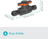 Gardena Micro-Drip-System regulační a uzavírací ventil 13 mm (1/2 palce): Jednoduché uzavírání trubek a plynulá regulace průtoku vody, příslušenství pro pokládku odkapávacích trubek (13207-20)